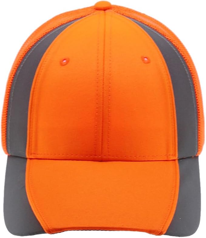 The Vintage Year Reflective High Visibility Piping Neon Polyester Twill Low Profile Structured Baseball Cap