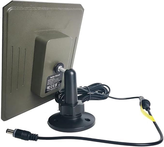 GardePro SP350 Solar Panel with 5200mAh Battery for Trail Cameras, Compatible with A3, E5, A50, E6, E8, X50S, E6 2.0 Pro, X66 Pro & More