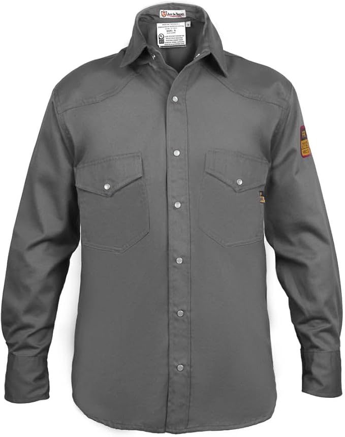 Just In Trend Flame Resistant Light Weight FR Shirt for Men - 88% Cotton, 12% Nylon, 7oz, NFPA 2112