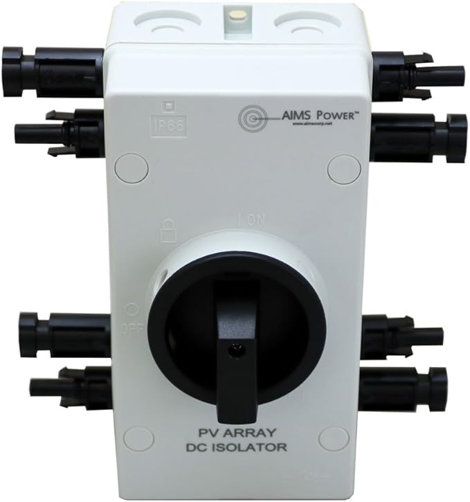 AIMS Power Solar PV DC Quick Disconnect Switch 1000V 64Amp