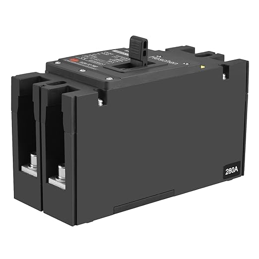 Heschen DC Molded Case Circuit Breaker MCCB, 2 Poles, DC1000V Photovoltaic Circuit Breaker, for Solar PV System Solar Panels Grid System (280A HSM3DC-320)