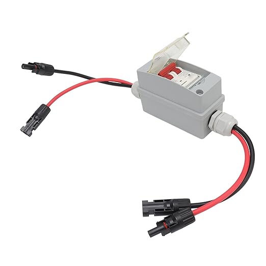 Solar Panel Disconnect Switch 500V 32A MCB DC Circuit Breaker IP65(with Cable and PV Connector)