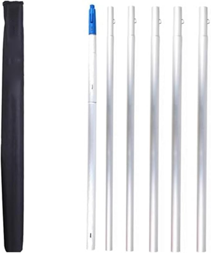 Telescopic Solar Panel Cleaning Brush - High Reach Window Cleaner for Roofs Glass House Siding & Conservatories - Efficient Lightweight & Durable Tool