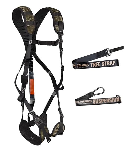 Malta Hunting Safety Ultralight Safety Harness Kit Set, TrueTimber Patterns, Multi-Sizes (Strata Camo, Small-Medium)
