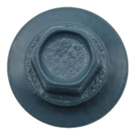 Metal ROOFING SCREWS: (250) 10 x 1-1/2" Slate Blue Hex Head Sheet Metal Roof Screw. Self starting metal to wood siding screws. EPDM washer. Colored head