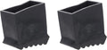 DOITOOL Werner Ladder Accessories 2Pcs Step Ladder Foot Covers Non Slip Ladder Feet Mat Folding Ladder Feet Rubber Pads Covers Ladder Foot Pads Ladder Leg Caps - Inner Size: 2.36 x 1.18 inch (Black)
