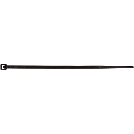 Morris Products Ultraviolet Black Nylon Cable Ties – 11-3/4 Inch Length –Heavy Duty, 40-Pound Tensile Strength – Cable Organization Applications – UV Safe, UL Approved – Pack of 1000
