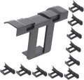 12pcs Solar Panel Water Drain Clips Photovoltaic Panel Water Guide Mud Removal Clamp Ground Clamp for