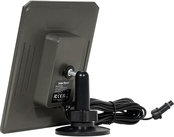GardePro SP350 Solar Panel with 5200mAh Battery for Trail Cameras, Compatible with A3, E5, A50, E6, E8, X50S, E6 2.0 Pro, X66 Pro & More