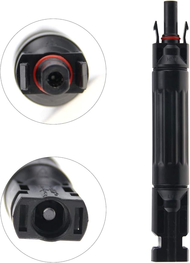2Pcs 15A Solar Inline Fuse Holder,Solar Panel PV Connector with Built in 15A Fuse, Waterproof Solar Fuse Connector, Solar Surge Protection Device