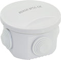 LeMotech Junction Box, ABS Plastic IP55 Water Resistant and Dustproof, Universal Electrical Enclosure, Outdoor and Indoor Project Box D3.1 x H2.4 inch (D80 x H60 mm)