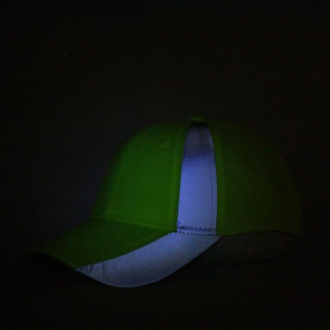 The Vintage Year Reflective High Visibility Piping Neon Polyester Twill Low Profile Structured Baseball Cap