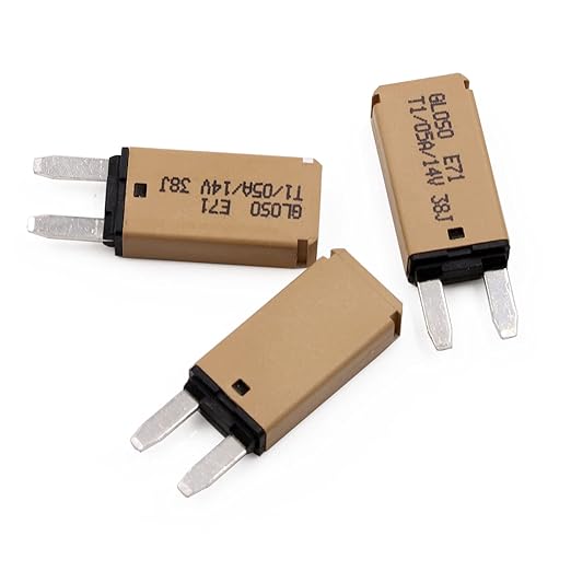 12V 5A Automatic Reset Fuse Circuit Breaker ATM mini Breakers Low Profile Blade Self Resetting Fuses 5 Amp 12 Volt DC for Car Automotive Truck Motors Solar Boat - UL Certified - Pack of 3