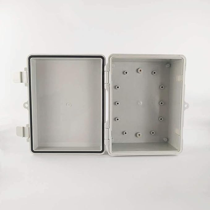 Ogrmar ABS Plastic Dustproof Waterproof IP65 Junction Box Universal Electrical Project Enclosure with Lock (8.6"x6.7"x4.3")