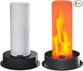 2 Pack Replacement Solar Light Tops with Flickering Flame,Waterproof Outdoor Solar Light Parts for Lantern (Top Size 3.35 inch, Bottom Size 2.87 inch),Hot Air Balloon Lanterns Replacement Kit
