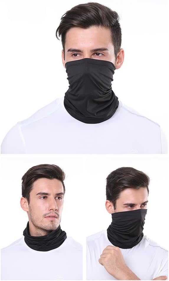 6 Pack Breathable Bandana Face Mask, Summer UV Protection Cooling Neck Gaiter Face Clothing