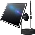 8W Solar Panel for Outdoor Security Camera, 5V Micro USB and USB - C Solar Panel Charger ，Fits Eufy/Wyze/Reolink DC 5V Output, IP65/360° Adjustable, 9.8ft Cable, Fast Charging