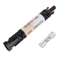 10A Solar Fuse Holder, Black, with Fuse, IP67 Waterproof, 1000V 10A, MC4 Compatible