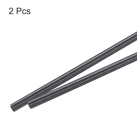 MECCANIXITY Carbon Fiber Rod, 10mm x 300mm Carbon Rod Bar for RC Airplane DIY Craft Kite Wing Tube Quadcopter Arm Repair Pack of 2