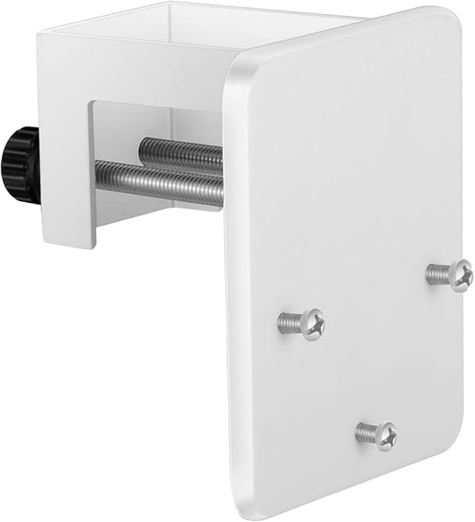 Tonton Gutter Mount Bracket Compatible with Eufy Security SoloCam S340, SoloCam E30, and Eufy 4G LTE Cam S330, Adjustable Weatherproof Camera Mount for Solar Security Camera (1-Pack, White)