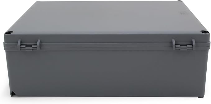 Co. Weather & Dust Proof PS Plastic Junction Conduit Box (1, 12" x 8" x 4")