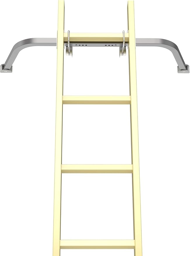 Ladder Stabilizer for Roof, Wing Span/Wall Standoff Extended Roof Stabilizer with Non-Slip Rubber Bottom pad Fixed Angle of Ladder Accessory