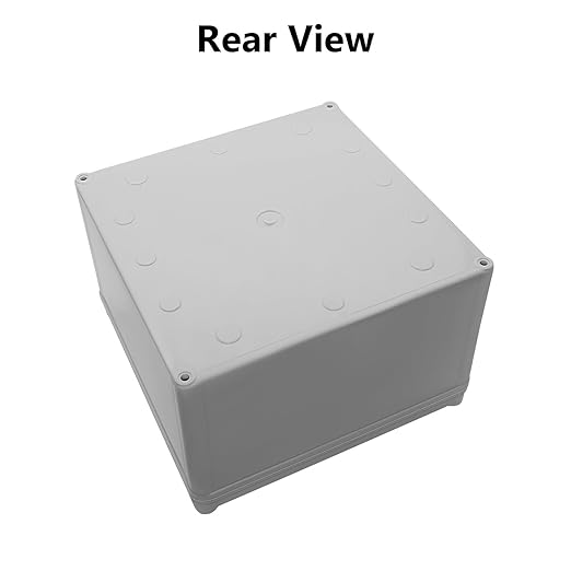 LeMotech Waterproof Dustproof IP67 Junction Box DIY Case Enclosure Gray 7.9 x 7.9 x 5.1 inch (200 x 200 x 130 mm)
