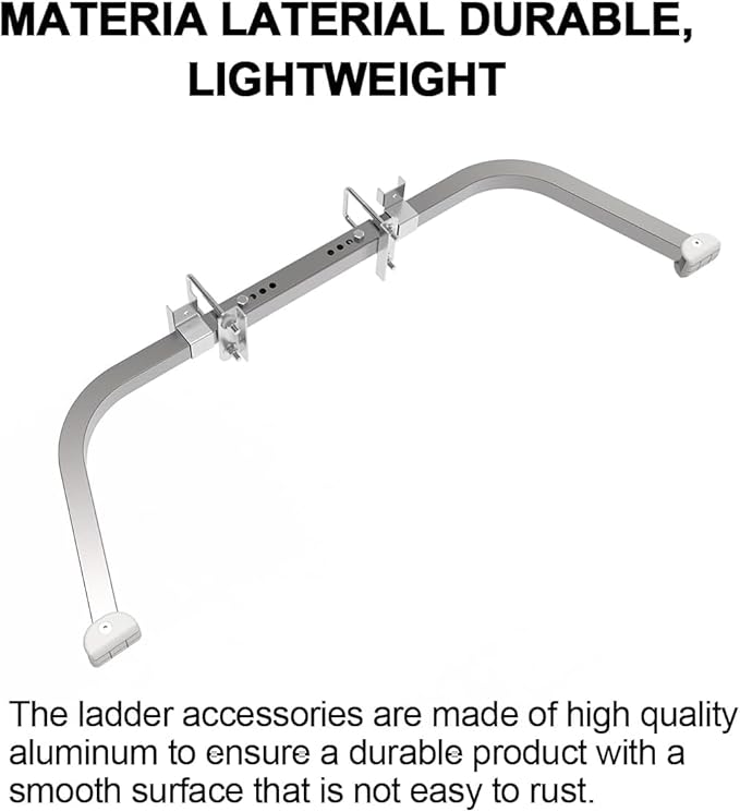 Ladder Stabilizer for Roof, Wing Span/Wall Standoff Extended Roof Stabilizer with Non-Slip Rubber Bottom pad Fixed Angle of Ladder Accessory