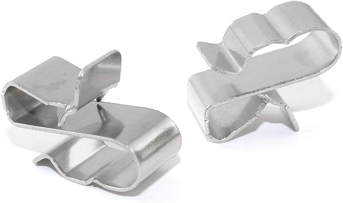 25PCS Stainless Steel Sunrunner Photovoltaic Cable Clips Trailer Frame Wire Clamp Clips