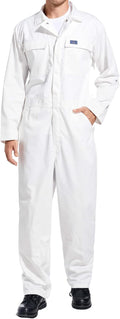 HISEA Men's Long Sleeve Coverall, Stain & Wrinkle Resistant Mens Work Coverall with Multi Pockets
