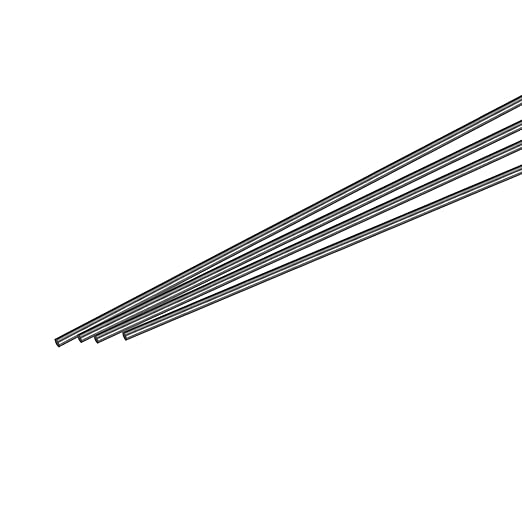 MECCANIXITY Carbon Fiber Rod Pole, 2.5mm x 450mm for RC Plane DIY Tool Wing Tube Quadcopter Arm, Pack of 4