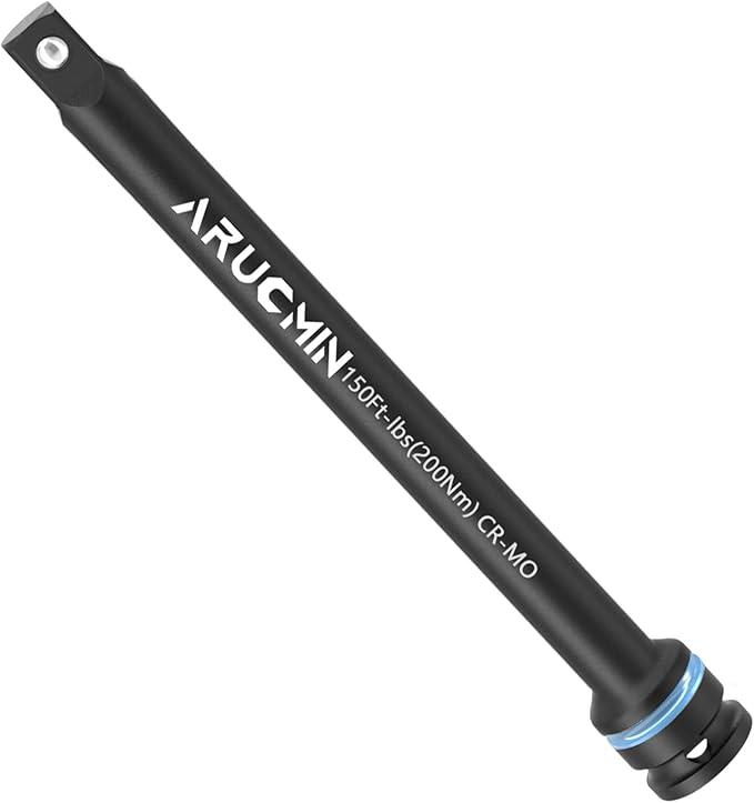 1/2" Drive 150 Ft-Lbs Torque Limiting Extension Bar, 8 Inch Color-Coded Lug Nut Torque Sticks