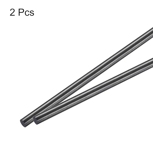 MECCANIXITY Carbon Fiber Rod, 7mm x 150mm Carbon Rod Bar for RC Airplane DIY Craft Kite Wing Tube Quadcopter Arm Repair Pack of 2