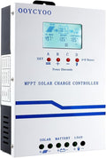 IPO 60A MPPT Solar Charge Controller, 12V/24V/36V/48V Auto Identification, Max 160V PV Input, Intelligent Regulator with LCD Display, Compatible with AGM, Gel, Flooded Lead-Acid and Lithium Batteries