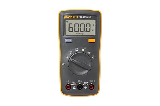 Fluke 106 (U.S.) Palm-Sized Digital Multimeter, CAT III 600V
