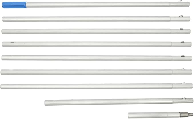 Water Fed Pole Kit Water Fed Brush,26ft Water Fed Cleaning Brush, Telescopic Window Cleaner & Solar Panel Cleaning System Washing Kit,Window Squeegee Cleaner Tool