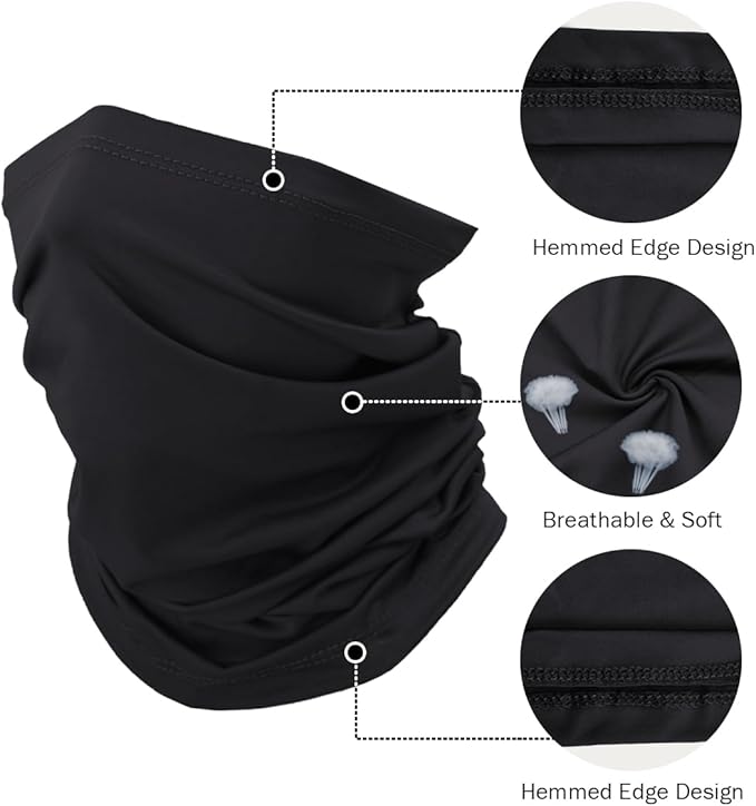 Fishing Neck Gaiter, Sun Protection Face Mask, Cooling Neck Shield Scarf Cycling Balaclava Bandana for Men and Women