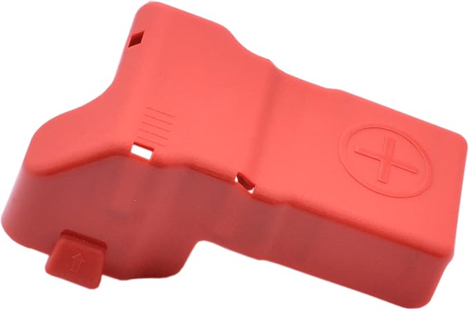 Under Hood Positive Battery Terminal Post Cover Compatible For 2013-2018 Dodge Ram 1500 2500 3500 4500 5500 4.7V8 5.7V8 68164628AA Red