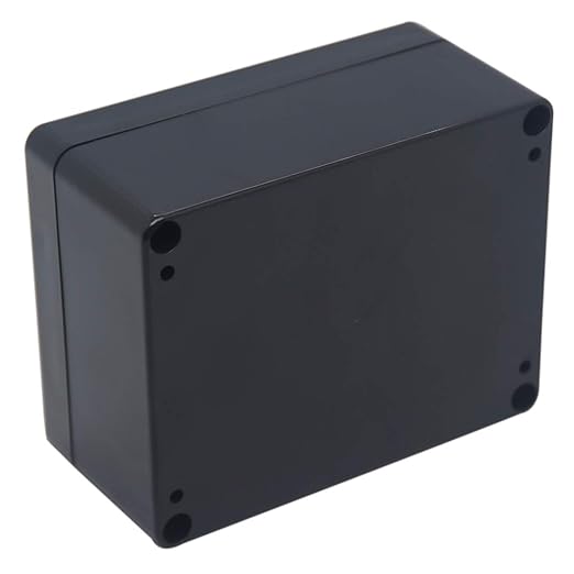 Junction Box IP65 Waterproof ABS Plastic Electrical Project Case Power Junction Boxes, Project Box with 4 PCS M16 Cable Glands 4.53x3.54x2.17 inch (115 x 90 x 55 mm)