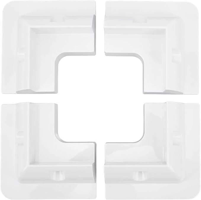 Spartan Power ABS Drill Free Solar Panel Mount 4 Piece (White) Great for RV's, Vans, Trailers, Buses, Skoolies, Boats
