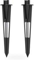 GOODSMANN 2PCS Metal Spikes Stakes with Male Thread 3/4-14NPSM 0.77IN for Low Voltage Landscape Lights Compatible with GOODSMANN Landscape Lights 9920-1838-02