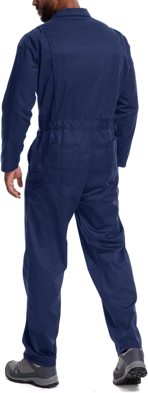 Coveralls for Men Long Sleeve Cotton Blend Work Jumpsuit with Multi Pockets Utility Work Wear
