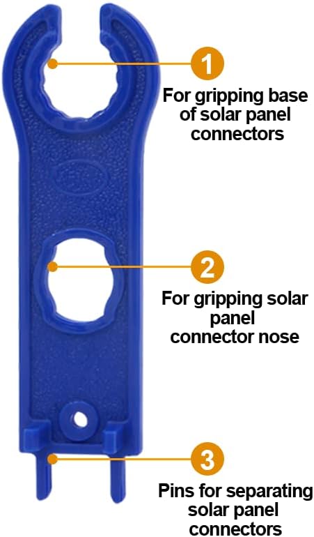 5 Pair Solar Spanner Wrench for MC4 Connectors, Solar Panel Connector Tool Assembly