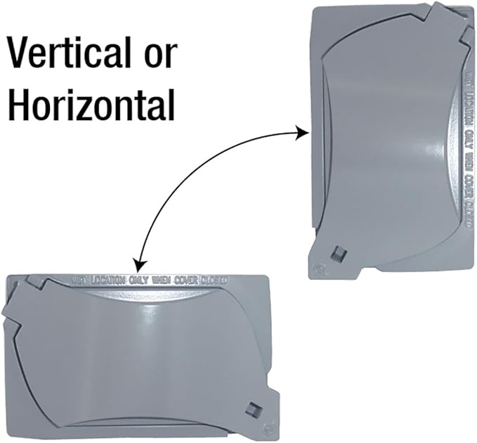 Sigma Engineered Solutions 14147 1-Gang Universal Weatherproof Cover, Gray
