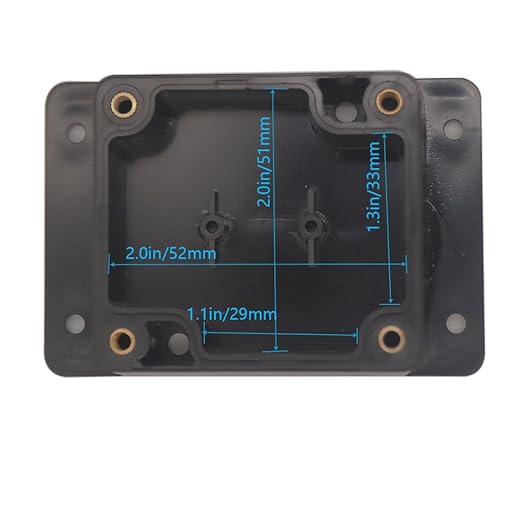 Zulkit Junction Box ABS Plastic Dustproof Waterproof IP65 Universal Electrical Boxes Project Enclosure with Fixed Ear Black 2.48" x 2.28" x 1.38"(Pack of 2)