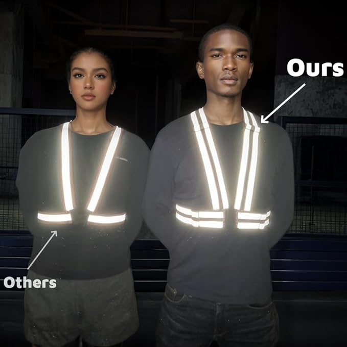 High Visibility Reflective Safety Vest | Lightweight,Adjustable & Elastic | Hi Vis Running Gear for Jogging,Walking,Cycling,Construction Workers,Motorcycle,Men,Women (1, YELLOW)