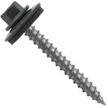 Metal Roofing Screws: (250)12 x 2" FAB. Charcoal Hex Sheet Metal Roof Screw. Sharp Point Metal to Wood siding Screws. 5/8" EPDM Washer