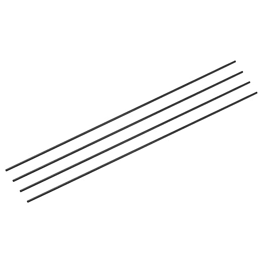 MECCANIXITY Carbon Fiber Rod, 1mm x 150mm for RC Plane DIY Tool Wing Tube Quadcopter Arm, Pack of 4