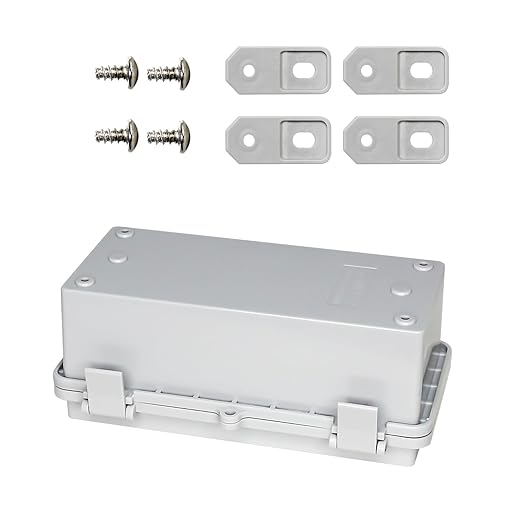 Waterproof Junction Box Outdoor Electrical Box Universal DIY Project Box for Indoor/Outdoor Use Latch Hinged Project Enclosure (7.8"x3.8"x2.9")