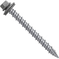 Metal ROOFING SCREWS: (250) 10 x 2" SLATE GRAY Hex Head Sheet Metal Roof Screw. Self starting/tapping metal to wood siding screws. EPDM washer. Colored head